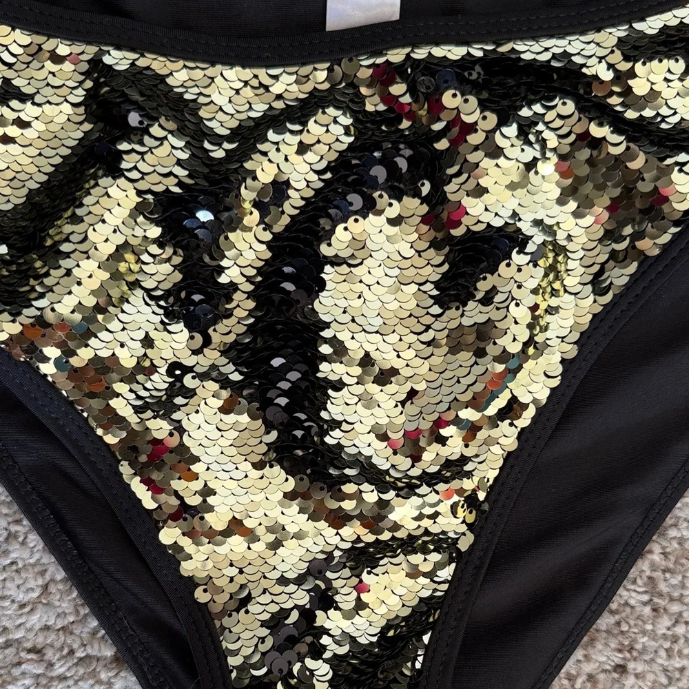 Glamorous Sequin Two Piece Bathing Suits - Picture 5 of 5